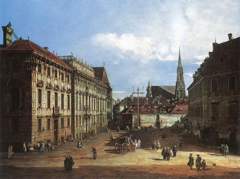 BELLOTTO, Bernardo Vienna, the Lobkowitzplatz oil painting picture